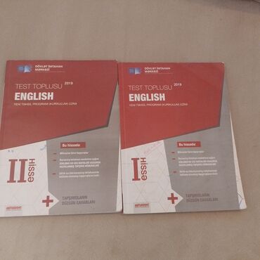 ingilis dili test kitabi: Ingilis dili testi, içi boşdu. İkisi 10 manata