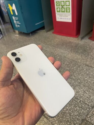 Apple iPhone: IPhone 11, Б/у, 128 ГБ, Blue Titanium, Чехол, 100 %