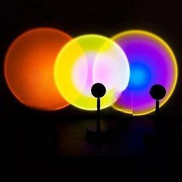 staklene case maxi: 🌅 NOĆNA LAMPA – SUNSET / RAINBOW PROJEKTOR LED USB Lampa – Zalazak — 6
