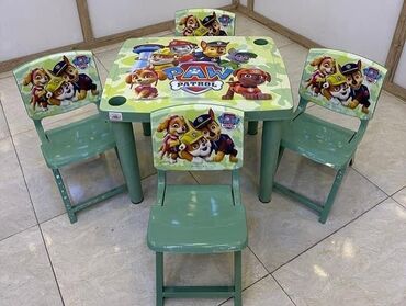 Masa və oturacaq dəstləri: Uşaq stol stul desti rengler var 1 masa 1 stull 35 azn 1 masa — 9