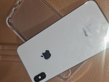 Apple iPhone: IPhone Xs Max, Б/у, 256 ГБ, Белый, Наушники, Защитное стекло, Чехол, 100 %