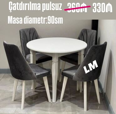 Masa və oturacaq dəstləri: Göz oxşayan masa dəsti 💫 Yeni ve Hazir Qiymət : 330 azn Rəng