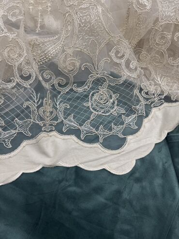 готовые шторы на кухню: Шторалар комплекти, Велюр, Саймасы менен, Даяр буюм, Конок бөлмөсү үчун