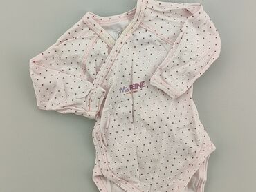różowe body niemowlęce: Body, 0-3 m, 
stan - Zadowalający