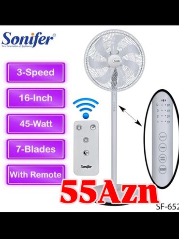 Ventilyatorlar: Ventilyator Sencor, Yeni, Döşəməüstü, Pərli, Kredit yoxdur, Ödənişli çatdırılma, Rayonlara çatdırılma
