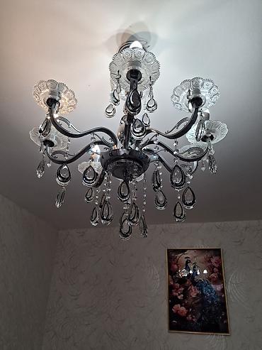 led cılcıraq: Led Çılçıraq, 4 və daha çox lampa, Xrustal — 1