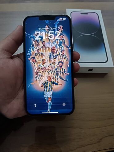 Apple iPhone: IPhone 13 Pro Max, 256 GB, Sierra Blue, Zəmanət, Simsiz şarj, Face ID