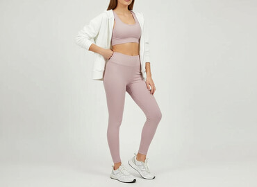 legginsy lekko ocieplane: Leggings Sports for women, size S