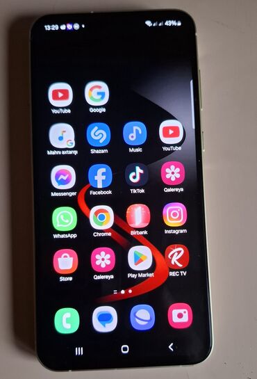 Samsung: Samsung Galaxy A55, 128 GB, rəng - Sarı, Zəmanət, Sensor, Barmaq izi