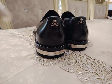 Ayaqqabılar: Philipp Plein klassik kişi loaferləri - Rəng: qara, parlaq dəri - — 2
