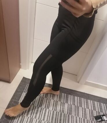 Helanke, biciklistički šortsevi: S (EU 36), Poliester, bоја - Crna, Prugasti — 1