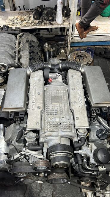 мотор семёрка: Бензиновый мотор Mercedes-Benz 5.5 л, Б/у, Оригинал, США