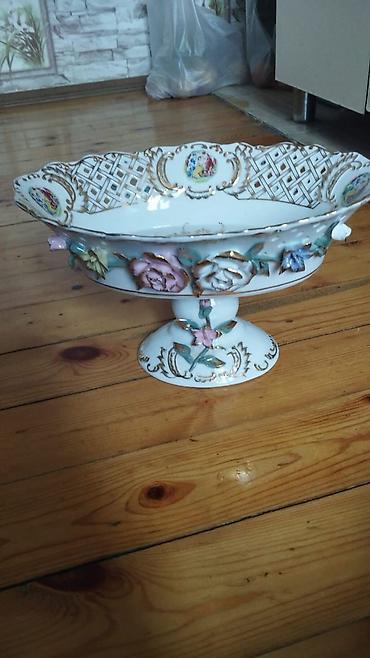 dekor vitrin: Klassik üslubda masa dəsti – dekorativ porcelan və şüşə aksessuarlar — 4
