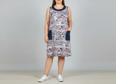 elegancka tunika plus size: Сукня жіноча, розмір XL