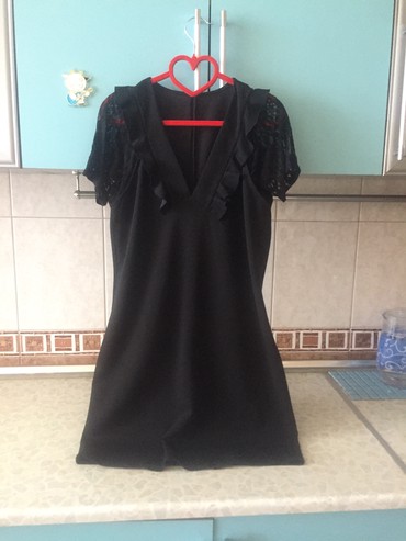 женское платье с воланом: Platya 2 defa geyılıb . Koton