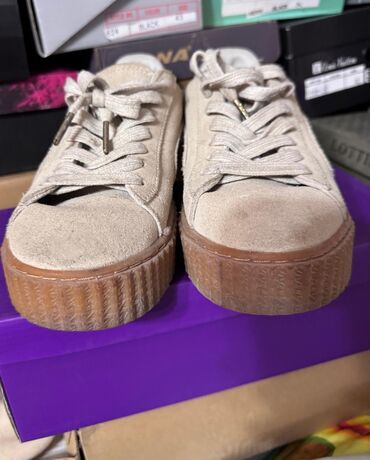 кроссовки найк аир форс: Кеды PUMA Suede на платформе (creepers) - Материал верха: натуральная
