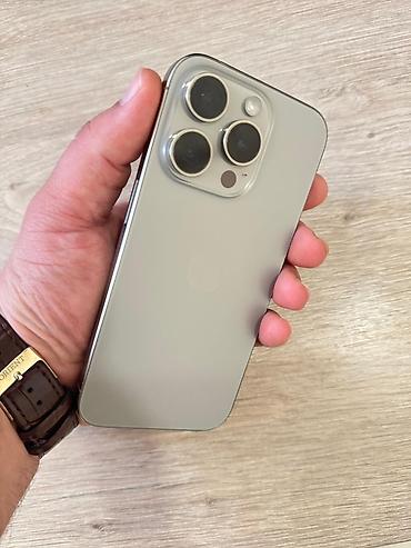 16 e iphone: IPhone 15 Pro, 256 GB, Natural Titanium, Face ID — 1