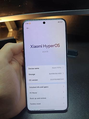 note 14: Xiaomi, 14 Pro, Б/у, 256 ГБ, цвет - Черный, 2 SIM — 7