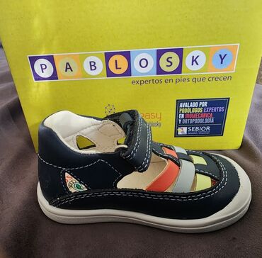 Детская обувь: Pablosky (Испания)оригинал НОВЫЕ детские сандалии на мальчика размер