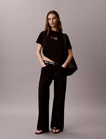 calvin: Calvin Klein “I ❤️ CK” qara T‑shirt - Brend: Calvin Klein Jeans - — 4