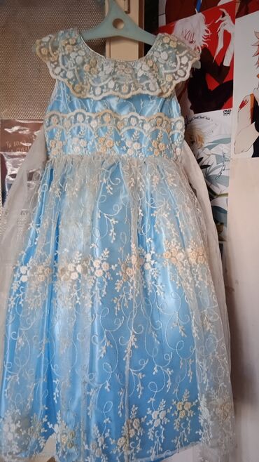 голубое платье: PL - Kid's Dress, цвет - Голубой, Б/у