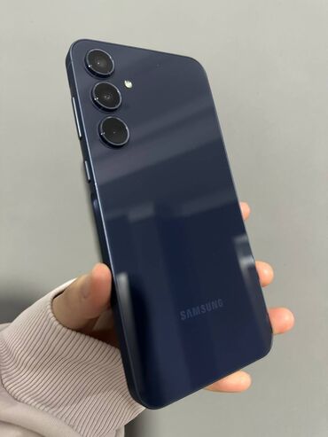 Samsung: Samsung Galaxy A55, Б/у, 128 ГБ, цвет - Синий, 2 SIM