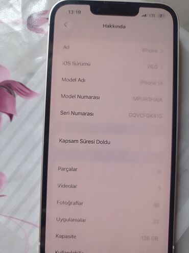 IPhone 14, 128 ГБ, Белый