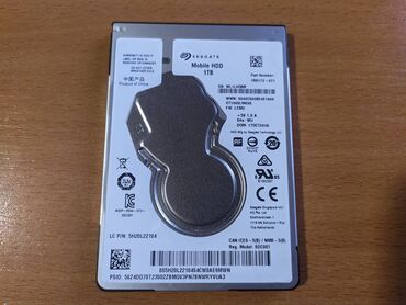 жесткий диск на 250 гб: Маалымат алып жүрүүчү, Seagate, HDD, 1 ТБ, 2.5", Ноутбук үчүн