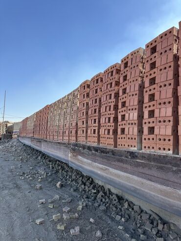 доска необрезная: Тешиктүү, Бышкан кирпич, Жарым блок, 250×120×90