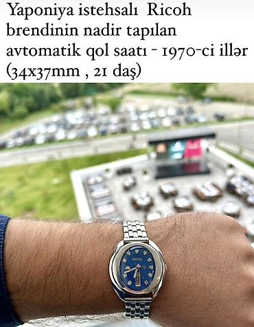 Наручные часы: Yaponiya istehsalı Ricoh avtomatik qol saatı. 1970-ci illərin nadir — 1