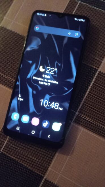 telefon s21: Samsung Galaxy A12, 32 GB, rəng - Qara, Qırıq, Sensor, Barmaq izi