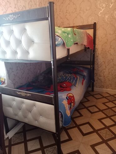 кровать баку: Б/у, Для девочки и мальчика, Без матраса, Без выдвижных ящиков, Азербайджан