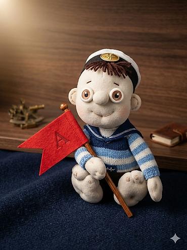 рыболовный мир фото: Продаю интерьерную куколку-подвеску "Моряк" ⛵Ручная работа - 15 см — 1