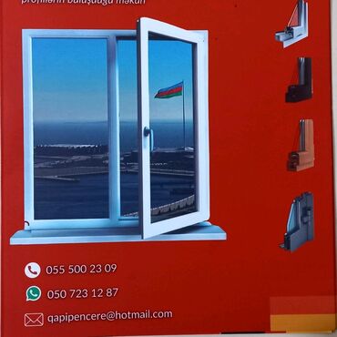 Plastik pəncərələr: Plastik aluminium qapı pəncərə sifarişi! Sərfəli təkliflərlə — 3