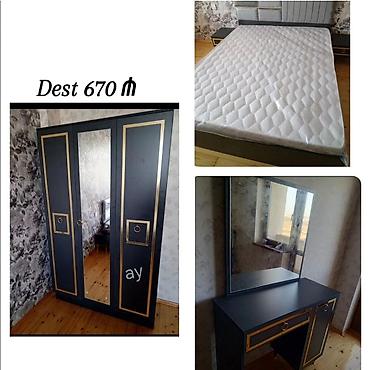 İkinəfərlik çarpayı, 2 tumba, Dolab, Termo, Azərbaycan, Yeni