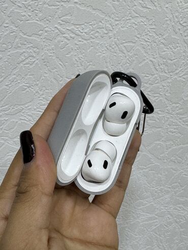 ses sistemi: Б/у Беспроводные (Bluetooth) Наушники, Apple, цвет - Белый