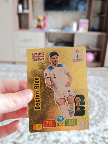 ручная работа эксклюзив: Коллекционная карточка FIFA World Cup — Declan Rice - Серия: FIFA