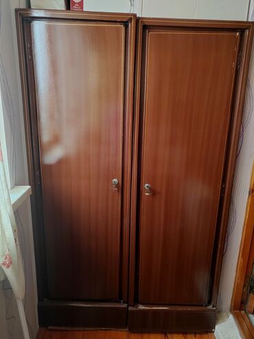 metbex şkafi: Açılan, 2 qapılı Düz dolab, Qarderob, paltar dolabı