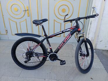 трехколесный велосипед с ручкой: Dağ velosipedi Stels, 26"