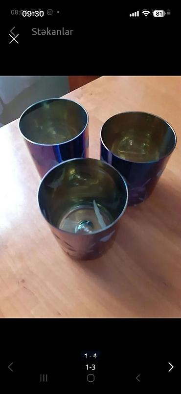 set qablari: Stəkanlar, Şüşə — 3