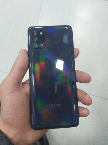 samsung galaxy a31 qiyməti: Samsung Galaxy A31, 128 ГБ, цвет - Голубой, Отпечаток пальца, Две SIM карты