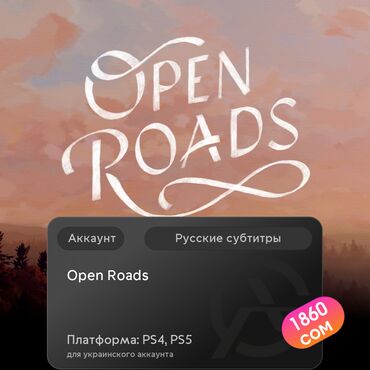 bloodborn: ЗАГРУЗКА ИГРЫ: Open Roads (PS4, PS5)