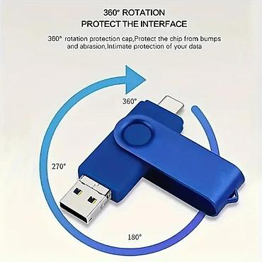Hard diskovi, eksterni diskovi: USB flash memorija(dvostruki-USB i C ulaz) 128MB NOVO. DUALNA FLEŠ — 3