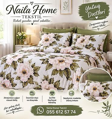 pastel desti: Naila Home Tekstil – Yataq Dəstləri - Zövqünüzə uyğun xüsusi tikiliş — 1