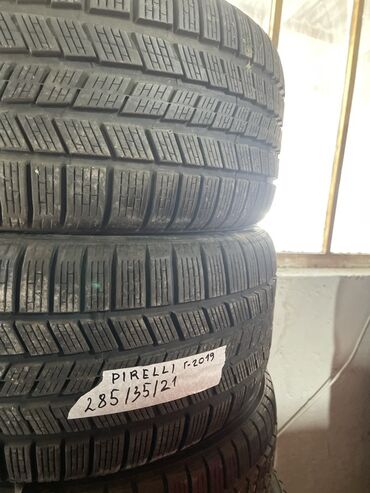 зимние шины 19: Шины 285 / 35 / R 21, Зима, Б/у, Пара, Pirelli