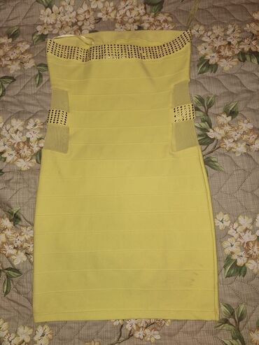 haljine za 18 rođendan duge: S (EU 36), color - Yellow, Without sleeves