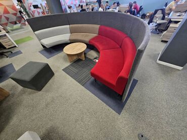 ofis ucun: Ofis divani sekilde gorunduyu kimidir 3 dest var 1 destde 4 eded divan