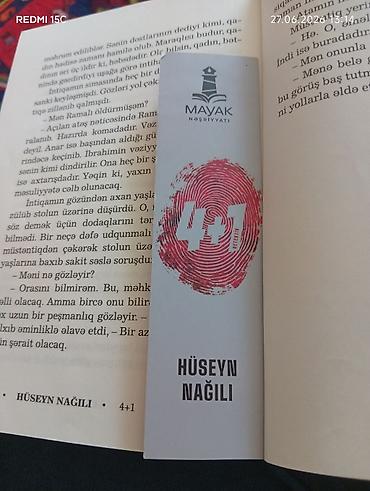 yeni velosiped: Məhsul: “4+1” – detektiv roman Müəllif: Hüseyn Nağılı Nəşriyyat: Mayak — 3