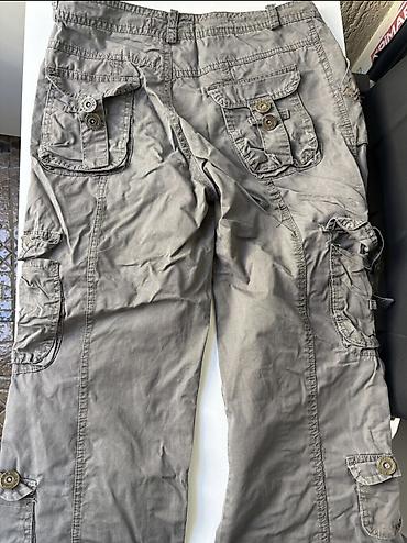 şalvar tulum: Jeans karqo şalvar. Ölçüsü S(36). Boy 150-160.Yaxşı vəziyyətdə — 2