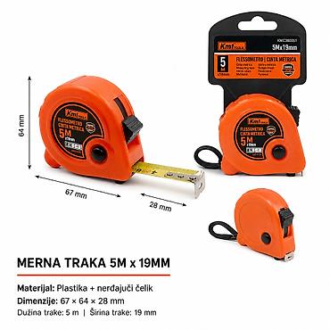 KMT merač trake 2308901 Praktičan merač trake za kućne, servisne i